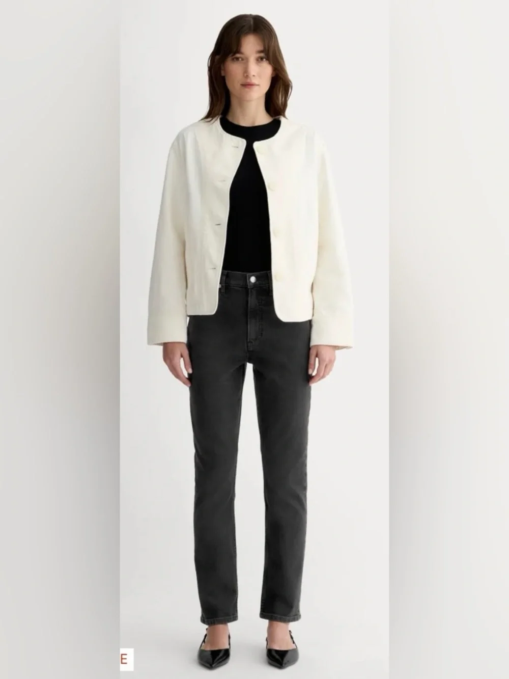 Everlane The Original Cheeky Jean Washed Black 33R